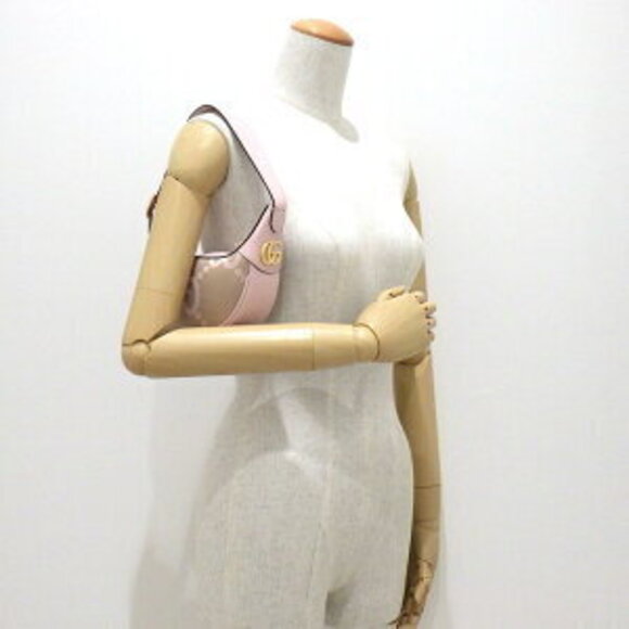Gucci Ophidia Shoulder Bag UKMBG Pink Beige Jumbo GG Canvas - Picture 9 of 9